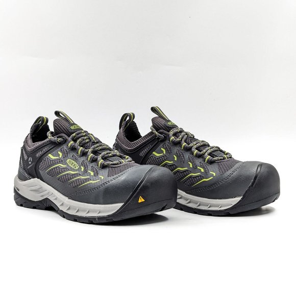 Keen Utillity Women Flint 2 Sport Grey Mesh Safety Toe Work Sneakers size 7 - Picture 1 of 12